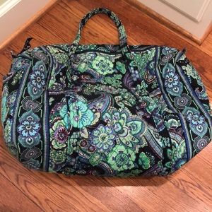 Vera Bradley quilted soft duffel bag